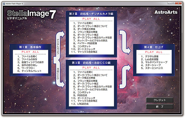 アストロアーツ ステライメージ7 ビデオマニュアル ネイチャーショップKYOEI